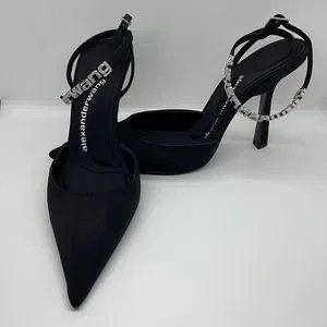Alexander Wang 'Delphine’ pumps ALEXANDER WANG Delphine crystal-embellished mesh pumps | NET